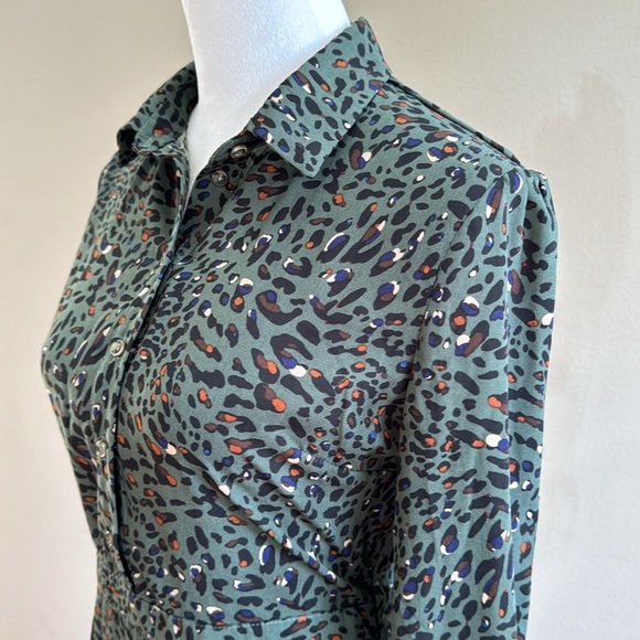 Everly Maxi Slit Casual Green Long Sleeve - Picture 6 of 13